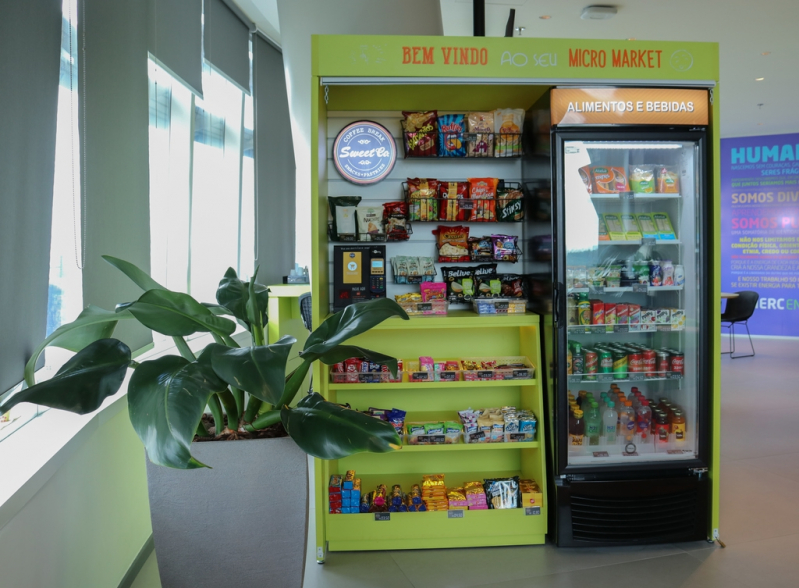Máquina de Comprar Comida Cidade Tiradentes - Máquina de Alimentos Automática