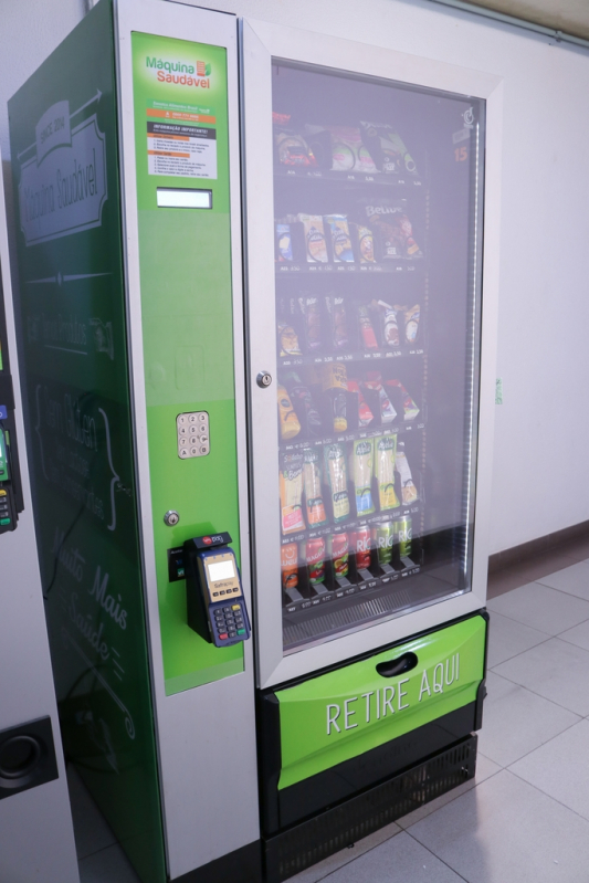 Máquina de Snacks para Alugar Região Central - Máquina de Venda Automática Snacks
