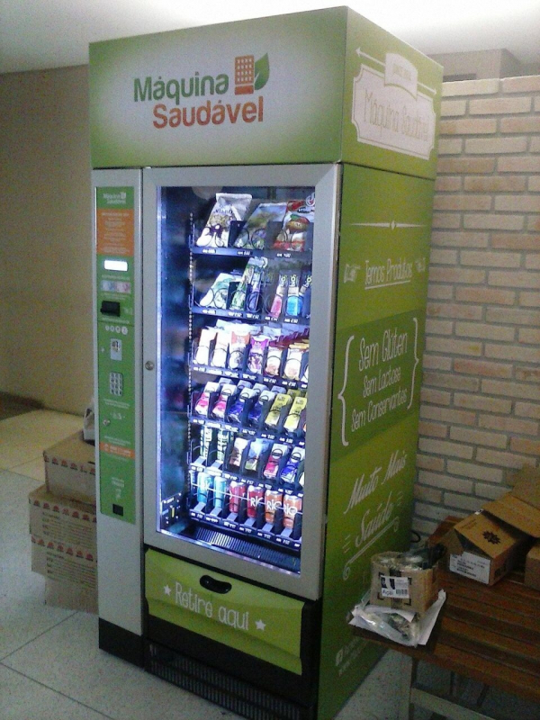 Vending Machine de Alimentos Naturais Carandiru - Vending Machine Saudável para Academias