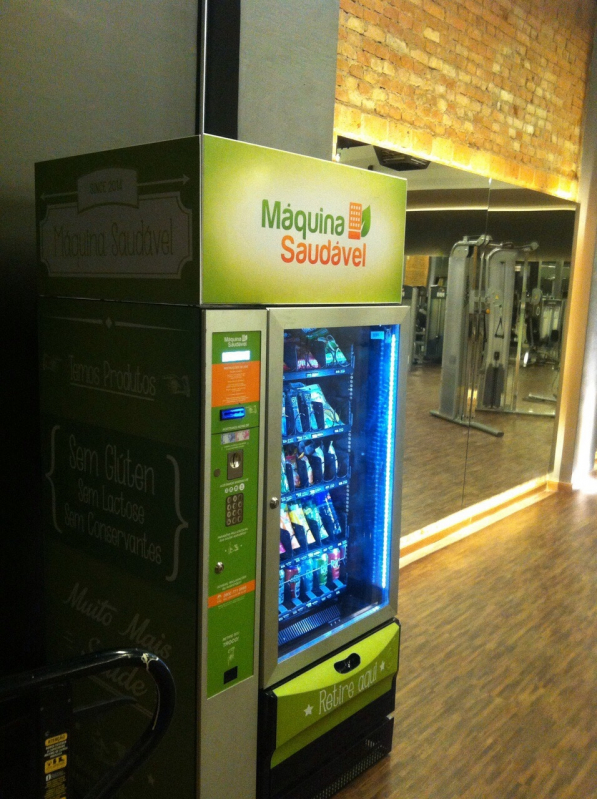 Vending Machine Saudável para Academias Parque Santa Madalena - Vending Machine de Alimentos Naturais